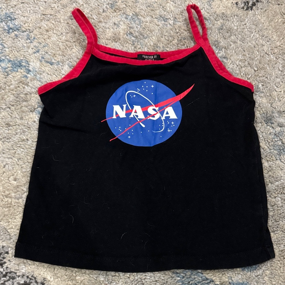 Forever 21 Kids NASA Camisole - Blue and Red Girls Size 5/6